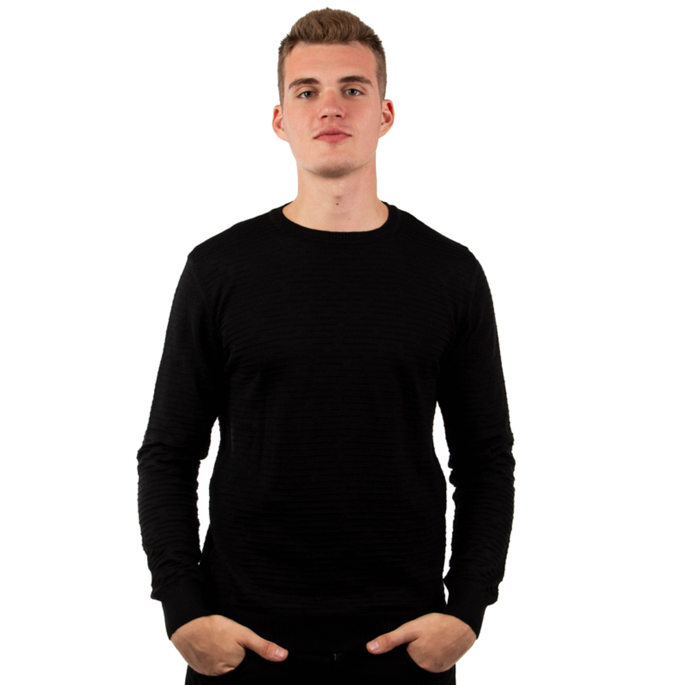 NETWORK BLACK PULLOVER | MENS SIZE L
